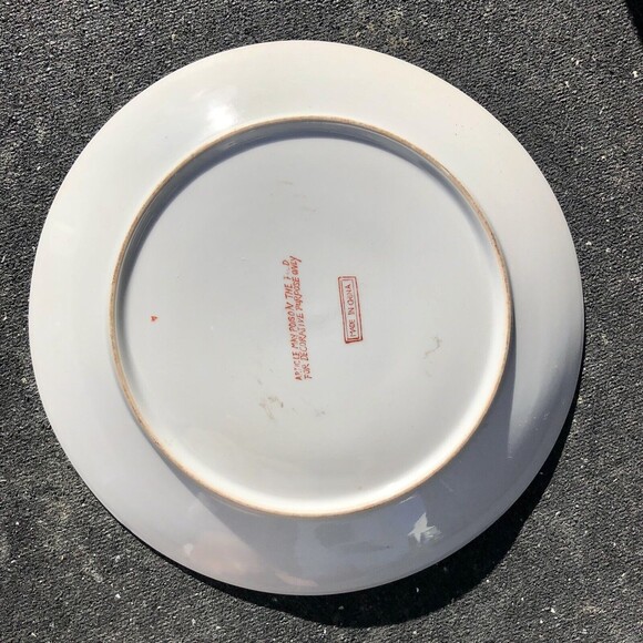 Decorative Plates Vintage FLOWERS Roses Made in China Porcelain Round 10 inch - Picture 7 of 7